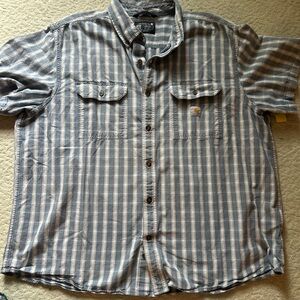 Carhartt Men's Blue Plaid Shirt